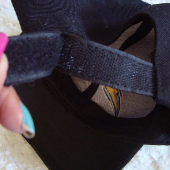 NFL Football SAN DIEGO/LA Chargers Black CAP HAT Pre-Owned - Picture 3 of 5